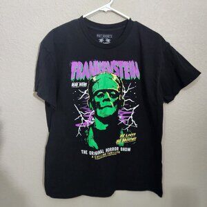 Riot Society Frankenstein Graphic Tee Black Short Sleeve Cotton Mens Size L